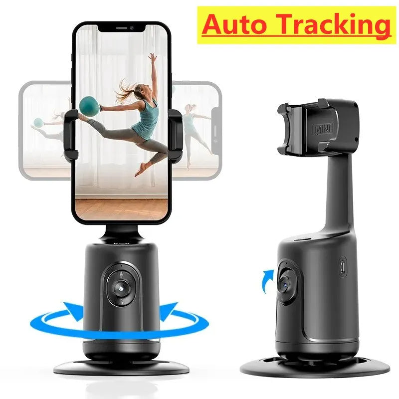 Auto Face Tracking Statief 360° Roterende Auto Tracking Telefoonhouder, Geen App Auto Face Tracking Statief 360° Roterende Auto Tracking Telefoonhouder, Geen App